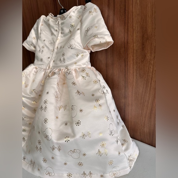 Disney Cream and Gold Formal Kids Dress size 2T - Picture 6 of 16